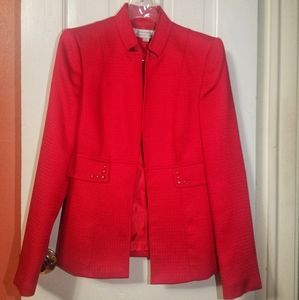 Tahari red jacket